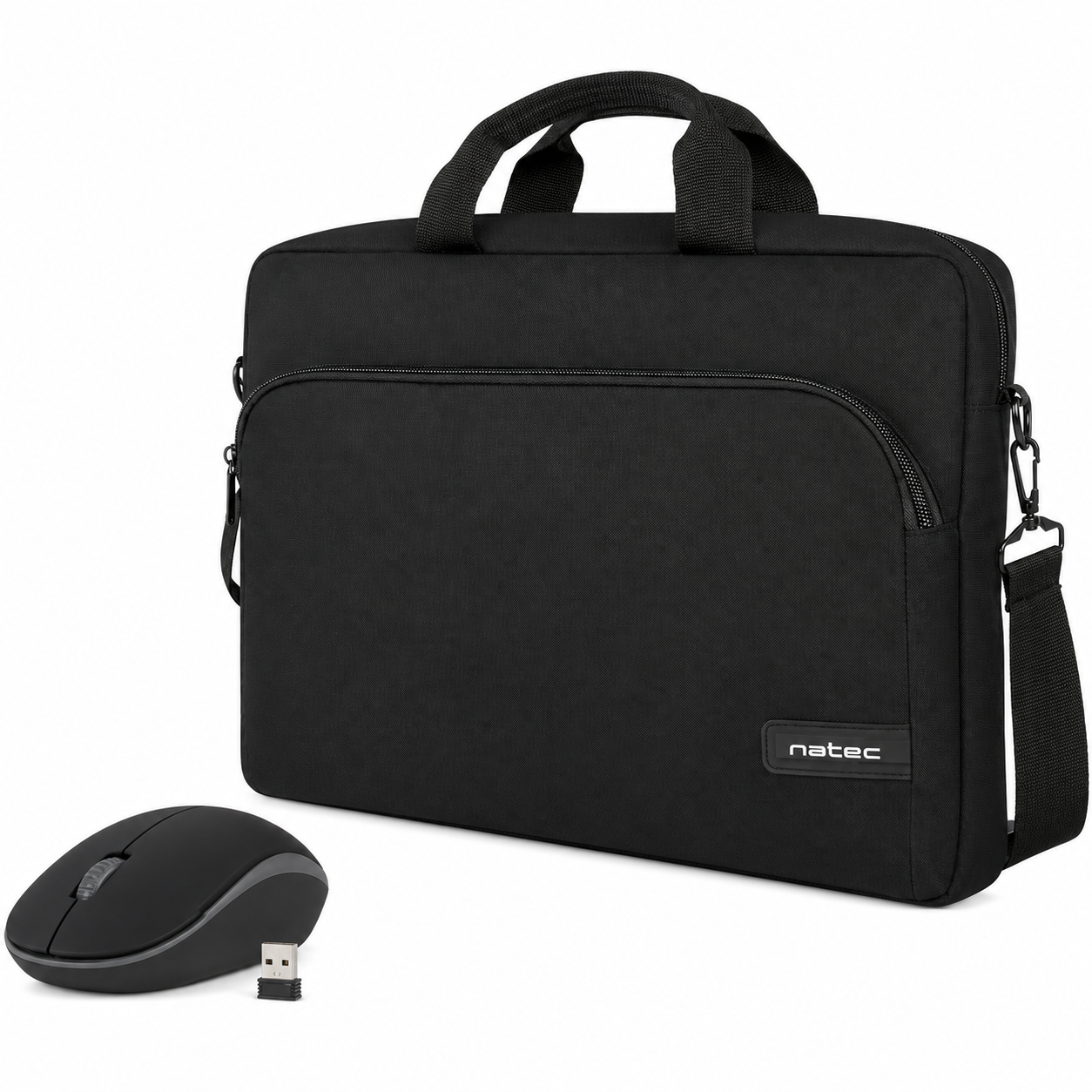 NATEC Wallaroo Maletin para Portatil 15622 Raton Inalambrico 1600 DPI 1